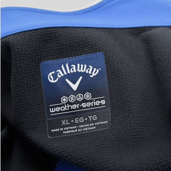 CALLAWAY Weather Series Jacket Size XL Full Zip-Up Blue/Black - Picture 3 of 11